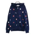 LE COQ GOLF Le Coq Golf вязаный Zip Parker общий рисунок темно-синий серия M Golf одежда женский 