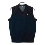 MUNSING WEAR Munsingwear одежда 2023 год модели переключатель вязаный лучший общий рисунок оттенок черного L Golf одежда мужской 