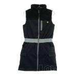 LOUD MOUTH громкий мышь обратная сторона ворсистый боа переключатель безрукавка One-piece оттенок черного S Golf одежда женский 