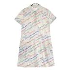 M.U SPORTS M You спорт воротник Stone короткий рукав One-piece общий рисунок оттенок белого 40 Golf одежда женский 