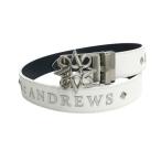 ST ANDREWS цент Andrew s Logo пряжка ремень оттенок белого Golf одежда 