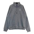 MUNSING WEAR Munsingwear одежда 2023 год модели обратная сторона ворсистый половина Zip длинный рукав вязаный свитер серый серия LL Golf одежда мужской 