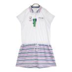 [ новый товар ]TIGORAtigola короткий рукав One-piece оттенок белого 3L Golf одежда женский 