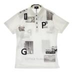 【新品】PEARLY GATES パーリーゲイツ  半袖ポロシャツ 総柄 ホワイト系 5 ゴルフウェア メンズ