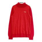 CALLAWAY Callaway ta-toru шея вязаный свитер общий рисунок оттенок красного L Golf одежда женский 