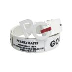 PEARLY GATES Pearly Gates Logo пряжка ремень общий рисунок оттенок белого Golf одежда 
