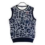 MUNSING WEAR Munsingwear одежда SL5062 вязаный лучший общий рисунок темно-синий серия L Golf одежда женский 