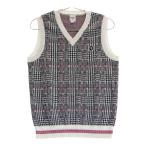 CALLAWAY SELECT Callaway select V шея вязаный лучший в клетку оттенок белого M Golf одежда женский 