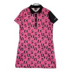 M.U SPORTS M You спорт короткий рукав Polo One-piece собака Logo общий рисунок розовый серия 42 Golf одежда женский 