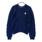 BEAMS GOLF Beams Golf шерсть . длинный рукав вязаный свитер темно-синий серия S Golf одежда женский 