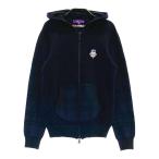 BEAMS GOLF Beams Golf вязаный Zip Parker шерсть . в клетку темно-синий серия M Golf одежда женский 