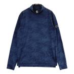 FOOT JOY foot Joy обратная сторона мельчайший ворсистый с высоким воротником футболка с длинным рукавом общий рисунок темно-синий серия L Golf одежда мужской 