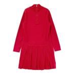 BURBERRY GOLF Burberry Golf с высоким воротником длинный рукав вязаный One-piece оттенок красного M Golf одежда женский 