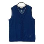LANVIN SPORT Lanvin sport шелк . вязаный лучший темно-синий серия 40 Golf одежда женский 