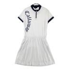CALLAWAY Callaway 2023 год модели подкладка есть половина Zip короткий рукав One-piece оттенок белого L Golf одежда женский 