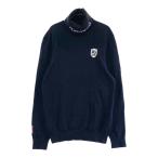 PEARLY GATES パーリーゲイツ  タートルネック ニット セーター  ネイビー系 4 ゴルフウェア メンズ