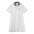 DEVEREUX GOLFteva low Golf короткий рукав Polo One-piece Skull нашивка оттенок белого S Golf одежда женский 
