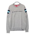 NEW BALANCE GOLF New balance вязаный свитер Logo серый серия 4 Golf одежда мужской 