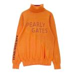 PEARLY GATES Pearly Gates 2024 год модели ta-toru шея длинный рукав вязаный свитер общий рисунок orange серия 4 Golf одежда мужской 