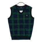 [ новый товар ]PEARLY GATES Pearly Gates 2023 год модели вязаный лучший в клетку оттенок зеленого 4 Golf одежда мужской 