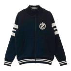 PEARLY GATES Pearly Gates подкладка есть вязаный Zip жакет шерсть . оттенок черного 0 Golf одежда женский 