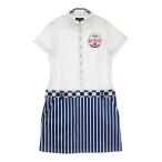 CALLAWAY Callaway короткий рукав Polo One-piece полоса рисунок оттенок белого L Golf одежда женский 