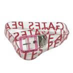 PEARLY GATES Pearly Gates винил ремень Logo рисунок оттенок красного Golf одежда 