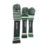 BEAMS GOLF Beams Golf вязаный крышка головки цилиндров 3 позиций комплект окантовка рисунок оттенок зеленого DR FW UT Golf одежда 