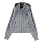 ショッピングedition MASTER BUNNY EDITION マスターバニーエディション 2023年モデル ニット切替 フード付き長袖ジャケット  グレー系 1 ゴルフウェア レディース