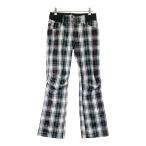 FILA GOLF filler Golf IK4EL325 ; с изнанки флис длинные брюки в клетку оттенок черного M Golf одежда женский 