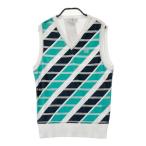 MUNSING WEAR Munsingwear одежда JWLJ502 вязаный лучший окантовка рисунок оттенок белого M Golf одежда женский 