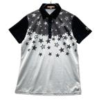CASTELBAJAC カステルバジャック  半袖ポロシャツ 星柄 グレー系 40 ゴルフウェア レディース