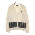 PEARLY GATES Pearly Gates вязаный кардиган рисунок переключатель оттенок белого 5 Golf одежда мужской 