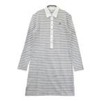 MUNSING WEAR Munsingwear одежда GWLJ780 длинный рукав Polo One-piece окантовка рисунок серый серия L Golf одежда женский 