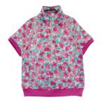 ADABAT Adabat половина Zip короткий рукав тренировочный футболка общий рисунок розовый серия 38 Golf одежда женский 