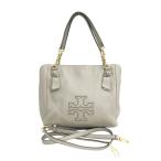 TORY BURCH トリーバーチ HARPER SMALL SATCHEL 2WAY トートバッグ  グレー系