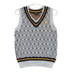 PEARLY GATES Pearly Gates вязаный лучший общий рисунок серый серия 1 Golf одежда женский 