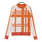 DESCENTE GOLF Descente Golf шерсть . вязаный свитер общий рисунок orange серия S Golf одежда женский 
