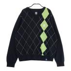 FOOT JOY foot Joy шерсть . вязаный свитер a-ga il рисунок оттенок черного L Golf одежда мужской 