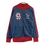 ROUGH&amp;SWELLla вентилятор dos well шерсть . вязаный Zip жакет оттенок голубого S Golf одежда мужской 