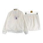 [ новый товар ]KISS ON THE GREEN Kiss on The зеленый боа Zip жакет юбка комплект оттенок белого 3 Golf одежда женский 