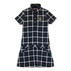 FILA GOLF filler Golf короткий рукав One-piece в клетку оттенок черного L Golf одежда женский 