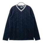 DESCENTE GOLF Descente Golf шерсть . вязаный свитер общий рисунок оттенок черного O Golf одежда мужской 