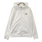 CALLAWAY Callaway с капюшоном Zip жакет обратная сторона ворсистый общий рисунок оттенок белого 3L Golf одежда мужской 