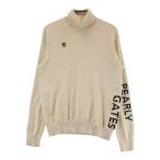 PEARLY GATES Pearly Gates ta-toru шея длинный рукав вязаный свитер оттенок бежевого 1 Golf одежда женский 