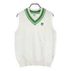 JACK BUNNY Jack ba колено V шея вязаный лучший оттенок белого 6 Golf одежда мужской 