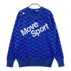 DESCENTE GOLF Descente Golf V шея длинный рукав вязаный свитер оттенок голубого JP/M Golf одежда мужской 