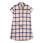 LE COQ GOLF Le Coq Golf короткий рукав One-piece в клетку розовый серия L Golf одежда женский 