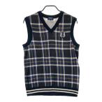 PEARLY GATES Pearly Gates шерсть вязаный лучший в клетку оттенок черного 4 Golf одежда мужской 