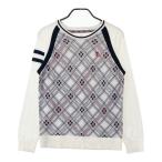 ADMIRAL Admiral вязаный свитер в клетку оттенок белого LL Golf одежда женский 